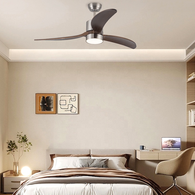 Ceiling Fan Dc Motor 52 Inch - Modern 52-Inch 3 Solid Wood Blades