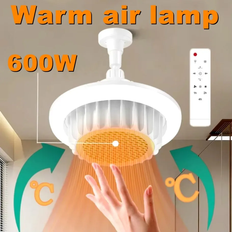 Smart Ceiling Fan With Light Remote - 600W Whole House Heating High-Power Remote