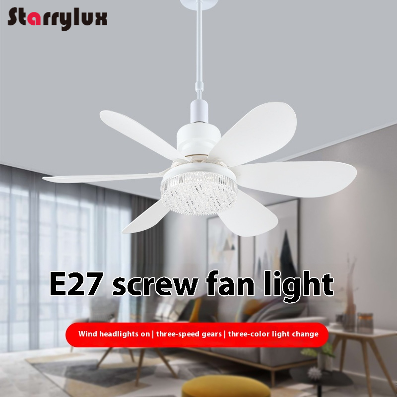 Ceiling Fan Led 3 Blade Modern - E27 Socket Ceiling Fan Light with