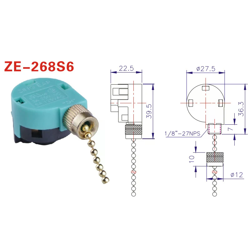 Ceiling Fan Switch 3 Speed 4 W - Ceiling Fan Pull Chain Switch 评论和价格