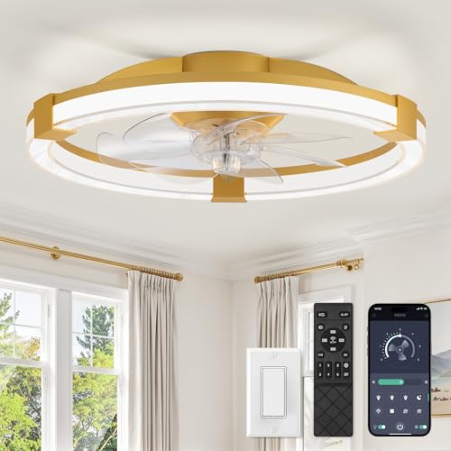 Ceiling Fans with Lights, Low  - Ceiling Fan Low Profile Flush Mount 评论和价格