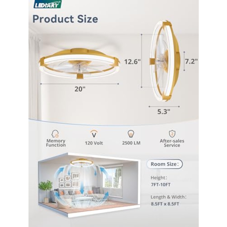 Ceiling Fans with Lights, Low  - Ceiling Fan Low Profile Flush Mount 评论和价格