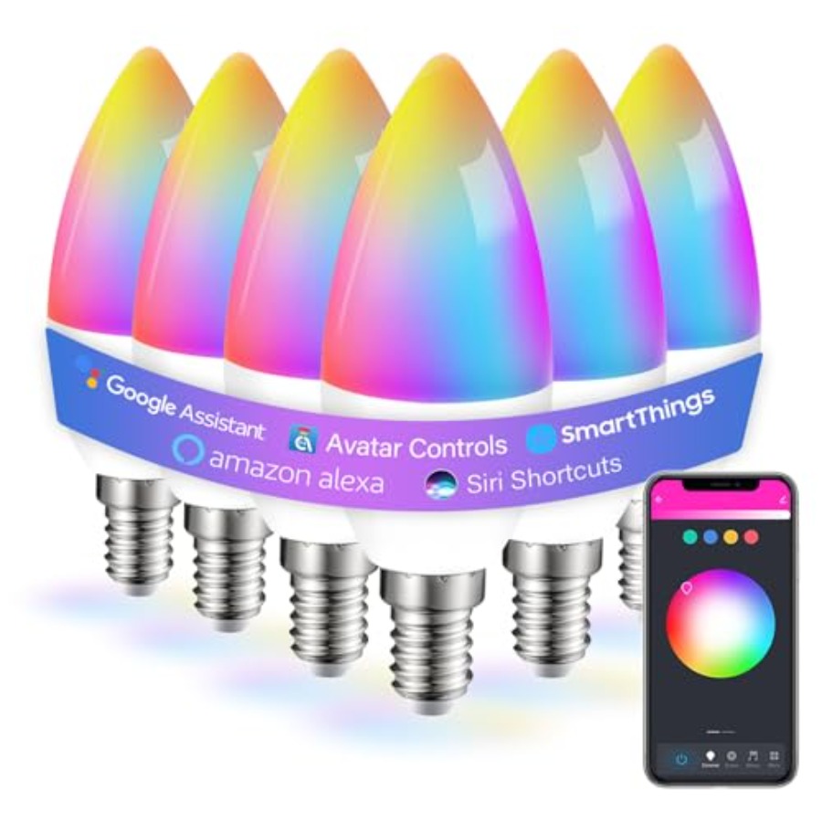 Smart Bulbs, Alexa WiFi Candel - Smart Ceiling Fan Alexa Wifi 评论和价格