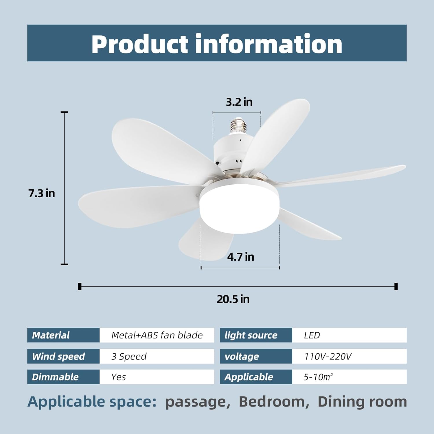 Small Ceiling Fan with Light:  - Ceiling Fan With Remote Control Reversible 评论和价格