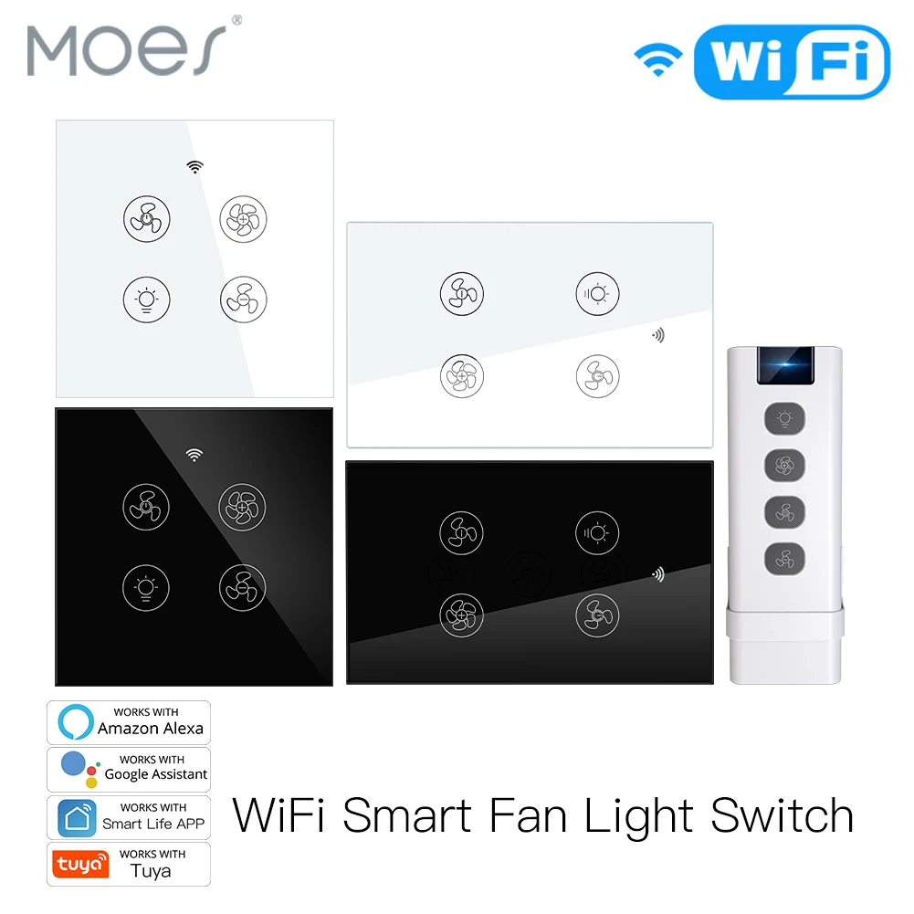New WiFi RF Smart Ceiling Fan  - Smart Ceiling Fan Alexa Wifi 评论和价格