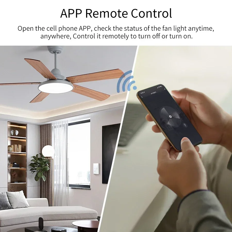Tuya WiFi Ceiling Fan Light Sm - Smart Ceiling Fan Alexa Wifi 评论和价格