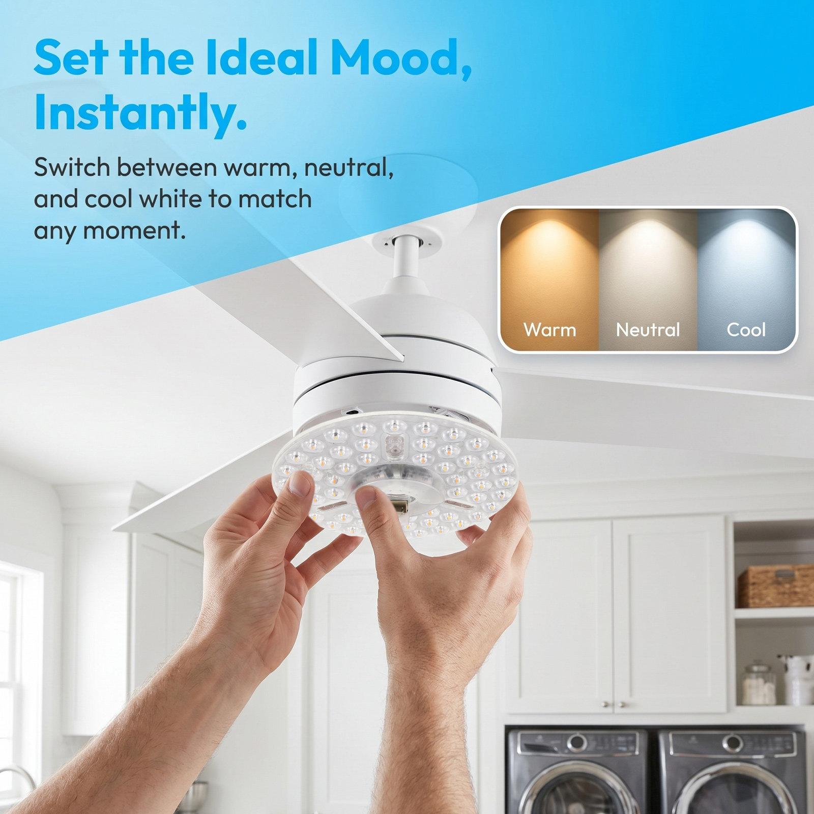 LED Ceiling Fan Light Retrofit - Ceiling Fan Light Kit Replacement 评论和价格
