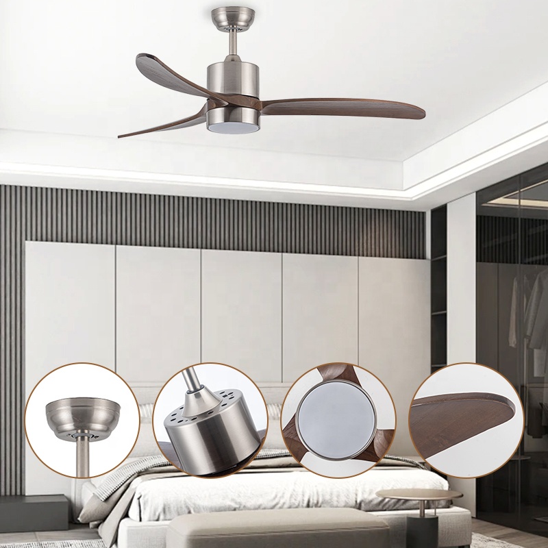 Modern 52-Inch 3 Solid Wood Bl - Ceiling Fan Dc Motor 52 Inch 评论和价格