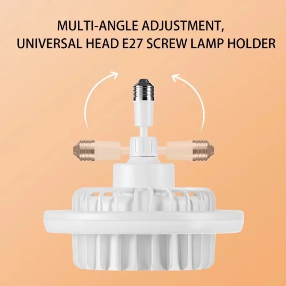 E27 Spiral Electric Heater Fan - Smart Ceiling Fan With Light Remote 评论和价格