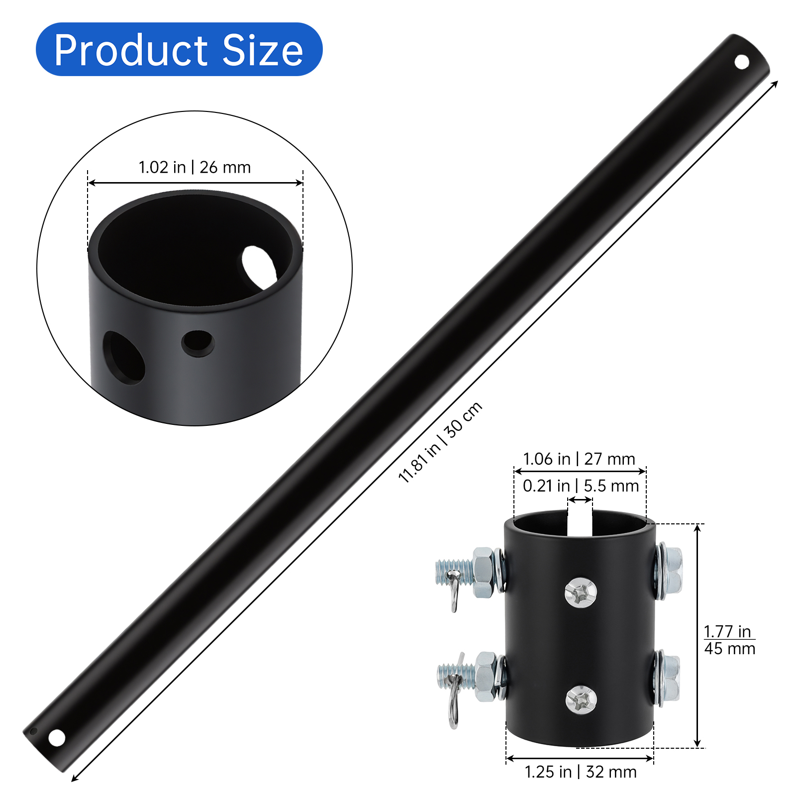 12Inch / 24Inch Ceiling Fan Do - Ceiling Fan Downrod 24 Inch 评论和价格