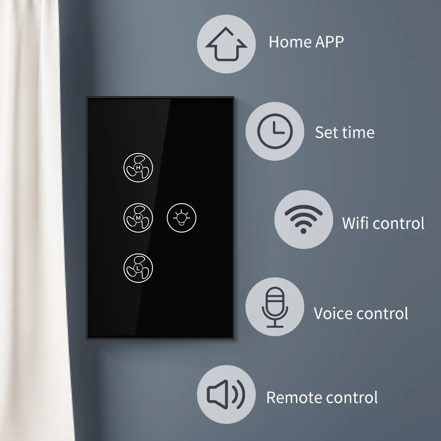 Wifi Smart Switch for Ceiling  - Smart Ceiling Fan Alexa Wifi 评论和价格