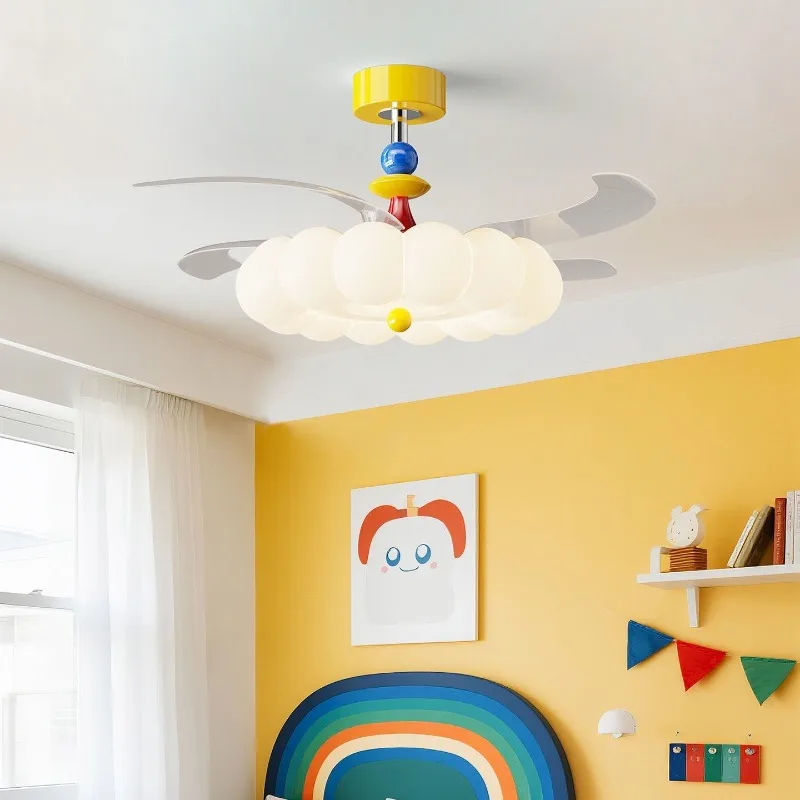 Modern Cream Style Hidden Blad - Ceiling Fan Led 3 Blade Modern 评论和价格