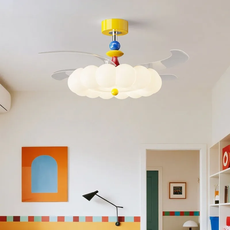 Modern Cream Style Hidden Blad - Ceiling Fan Led 3 Blade Modern 评论和价格