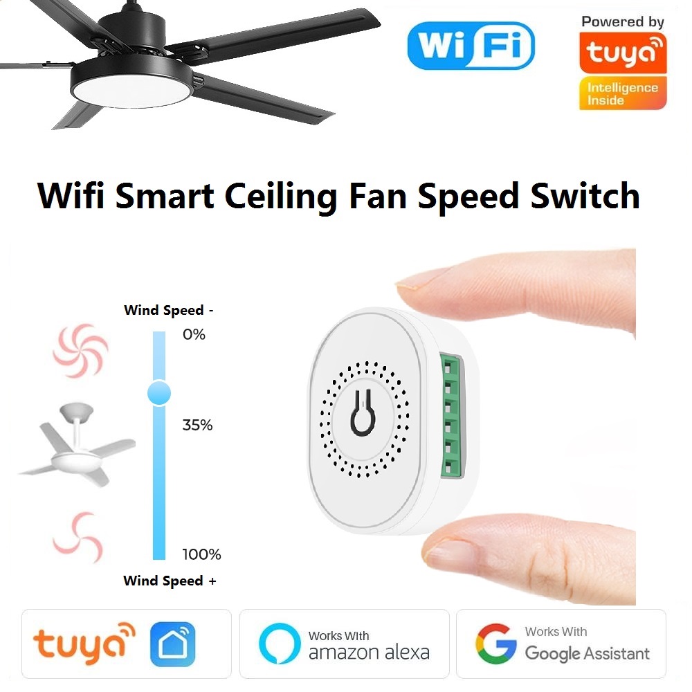 Tuya Wifi Smart Ceiling Fan Sp - Smart Ceiling Fan Alexa Wifi 评论和价格