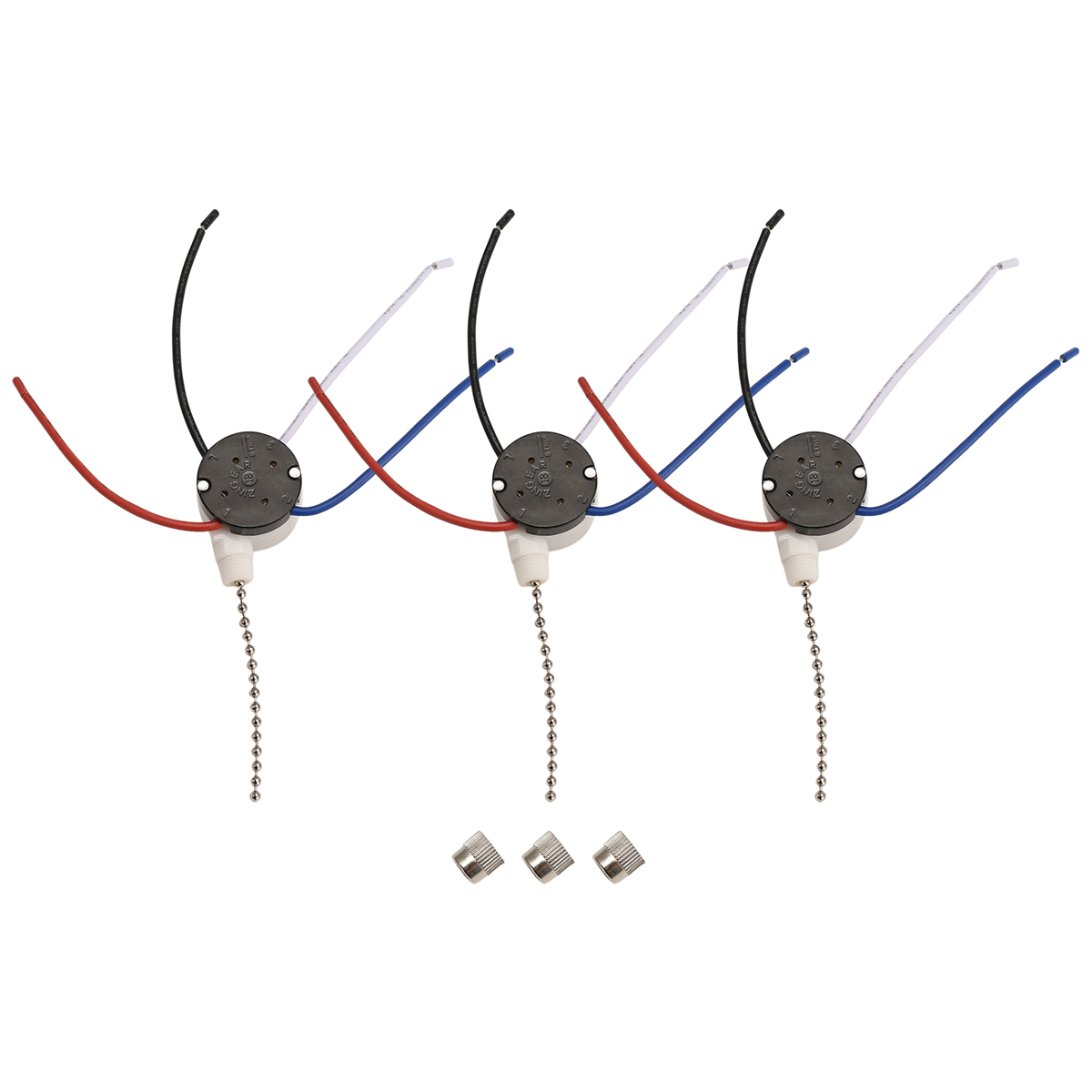 Ze-208s 3 Pcs Ze-208S E89885 3 - Ceiling Fan Pull Chain Switch 评论和价格