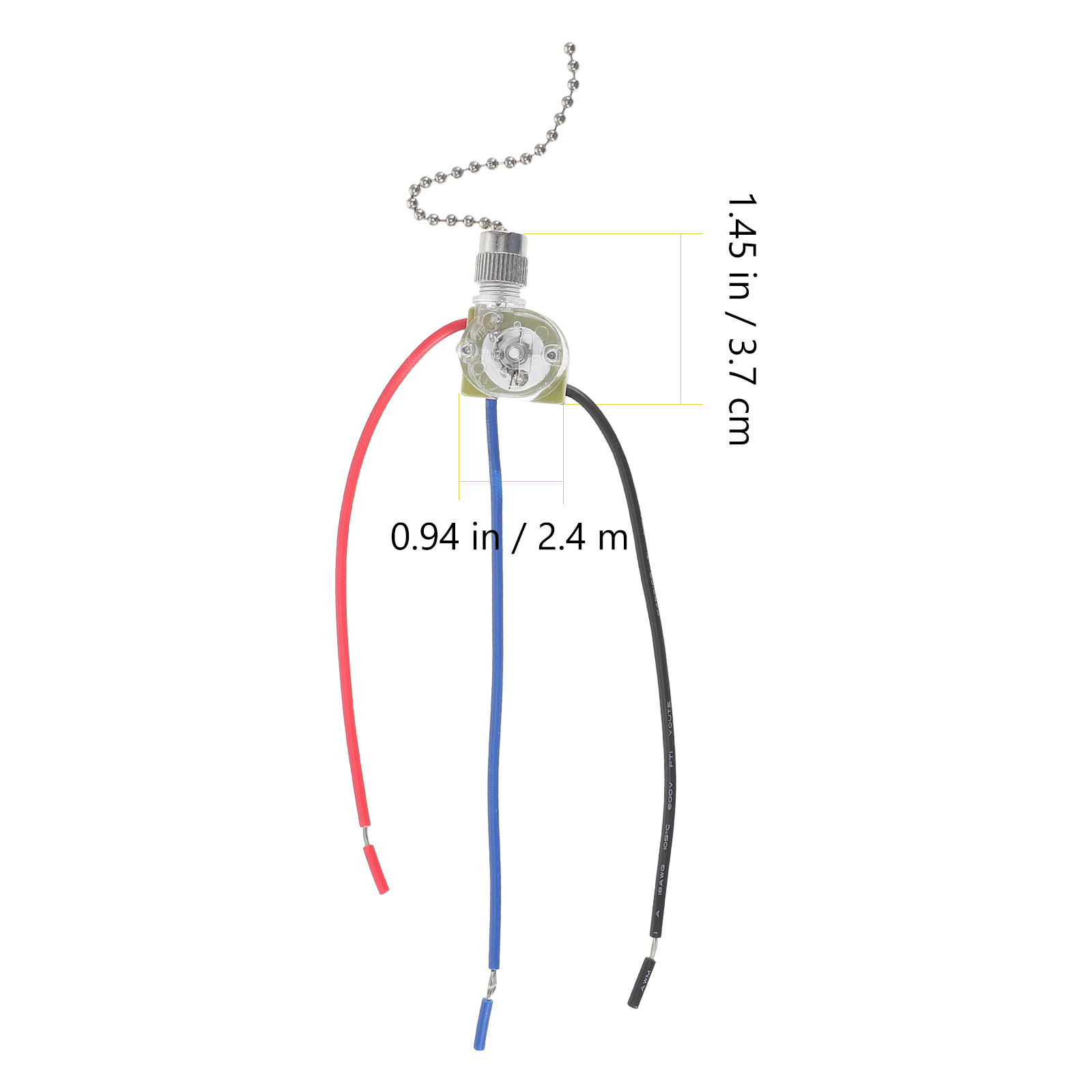 2Pcs Fan Pull Chain Switch Cei - Ceiling Fan Pull Chain Switch 评论和价格