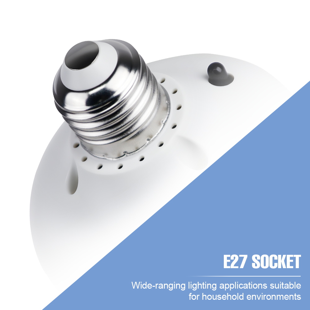 20W LED Fan Light Bulb E27/E26 - Ceiling Fan Led 3 Blade Modern 评论和价格
