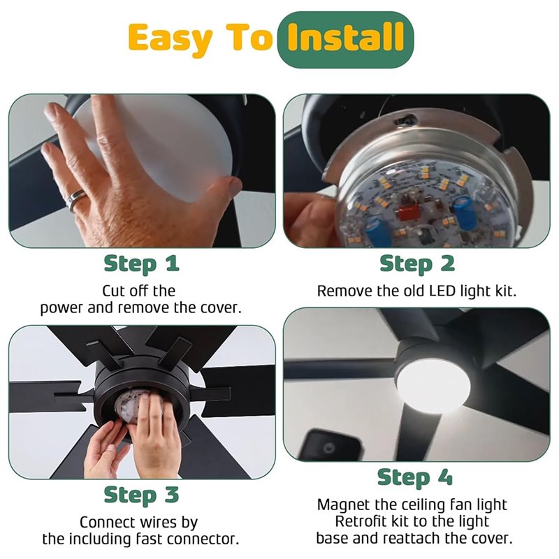 A50Q-Ceiling Fan Light Replace - Ceiling Fan Light Kit Replacement 评论和价格