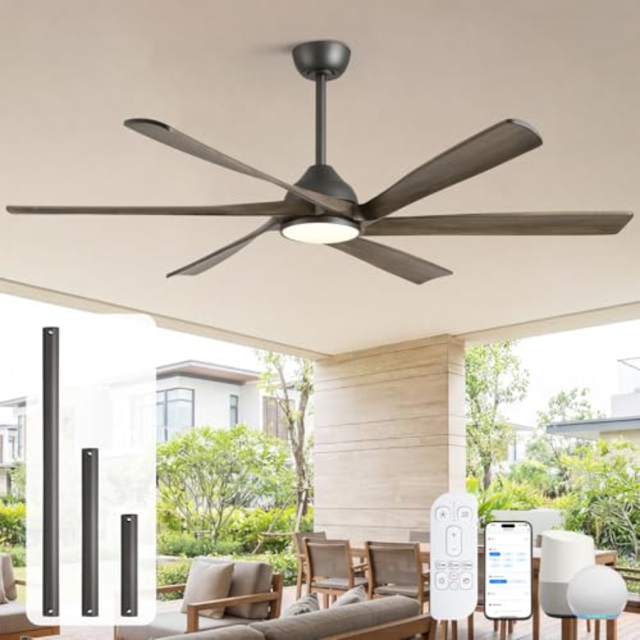 Patio outdoor ceiling fan with - Ceiling Fan Outdoor Damp Rated 评论和价格