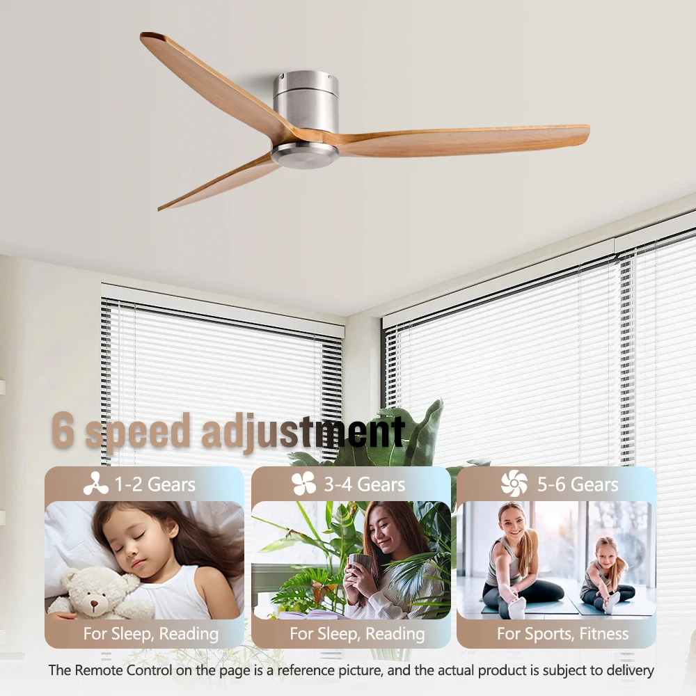 42/52/60 Inch Ceiling Fan 3 Bl - Ceiling Fan 60 Inch Industrial 评论和价格