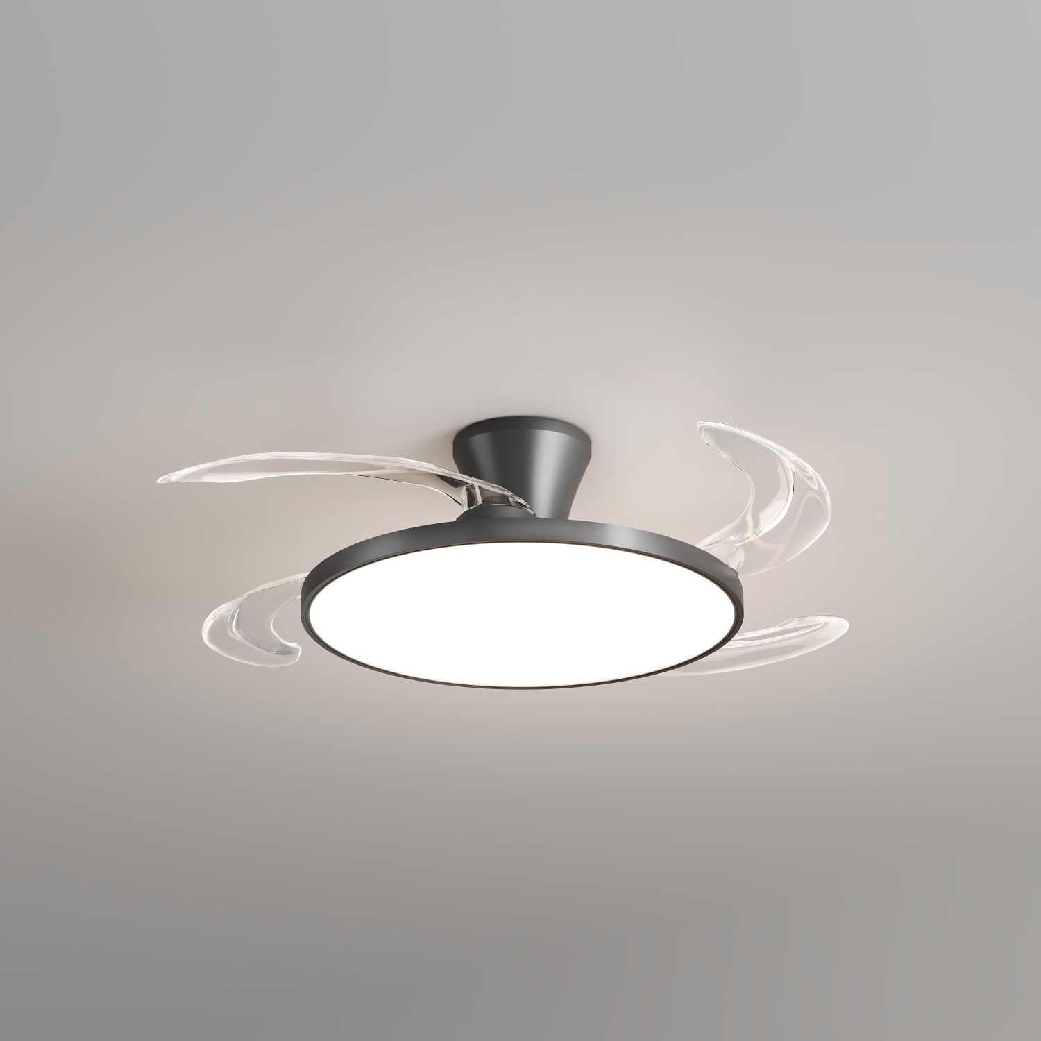 New Ultra-Thin Chandelier Fan  - Ceiling Fan Led 3 Blade Modern 评论和价格