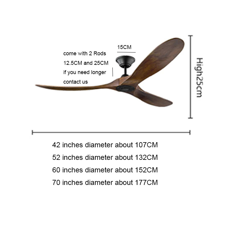Modern Led Wood Ceiling Fan 42 - Ceiling Fan 60 Inch Industrial 评论和价格