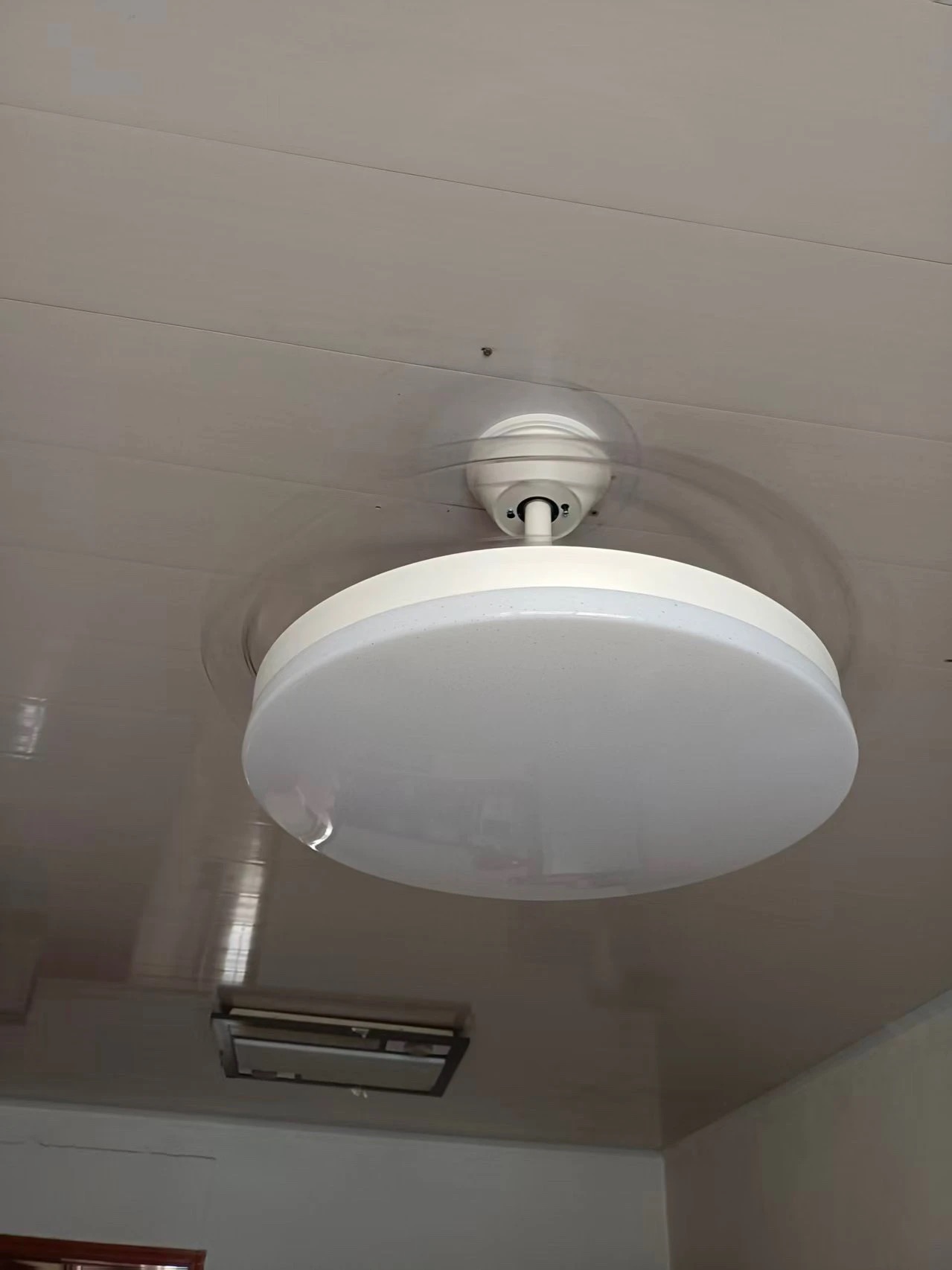 Modern Invisible LED Ceiling F - Smart Ceiling Fan With Light Remote 评论和价格