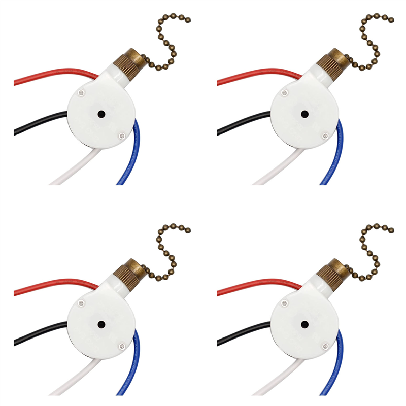 WORTHOWN-4PCS Ceiling Fan Ligh - Ceiling Fan Pull Chain Switch 评论和价格