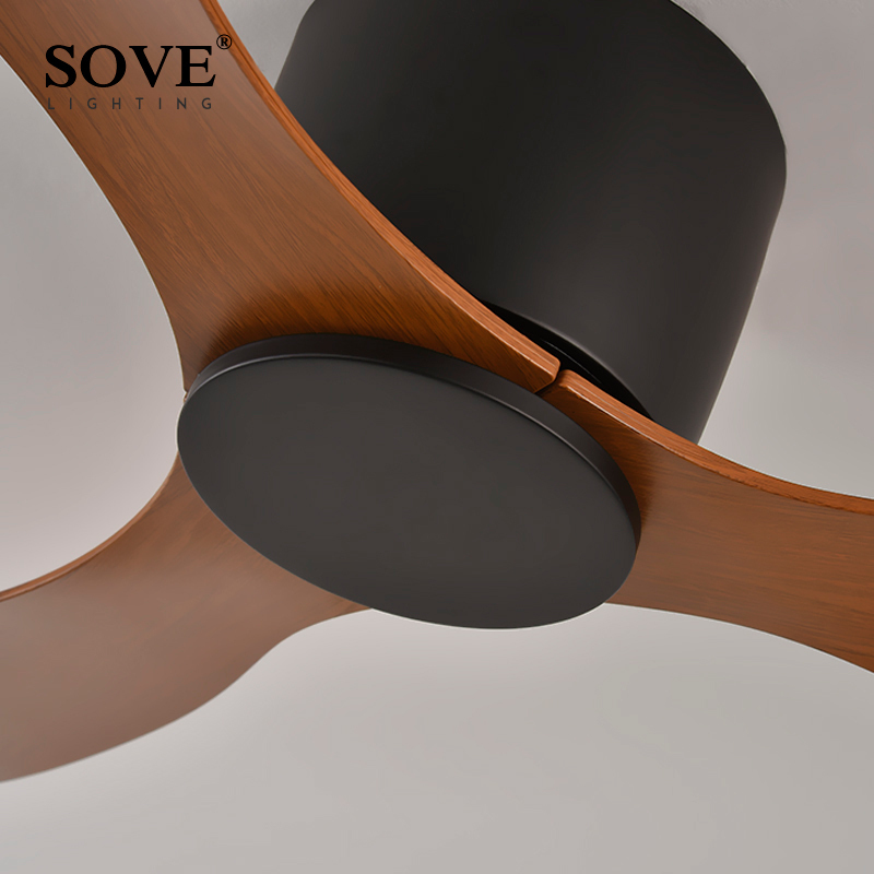 SOVE Modern White Low Floor BL - Smart Ceiling Fan With Light Remote 评论和价格