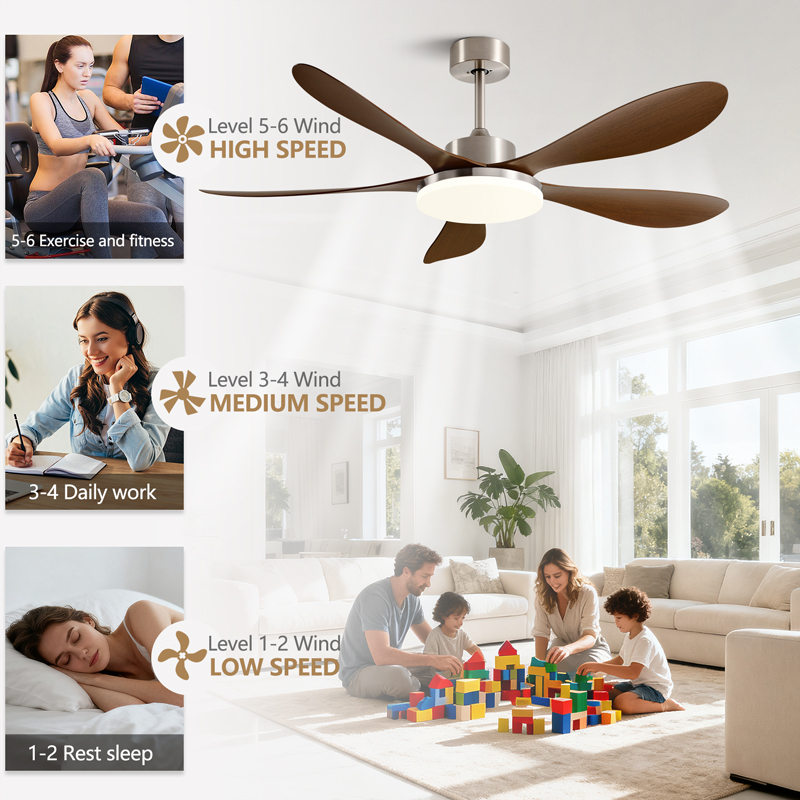 40/46/56inch 5 Blade DC Motor  - Ceiling Fan With Remote Control Reversible 评论和价格