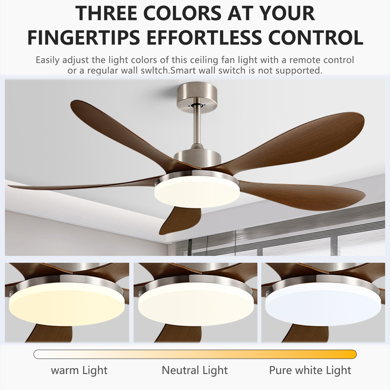 40/46/56inch 5 Blade DC Motor  - Ceiling Fan With Remote Control Reversible 评论和价格