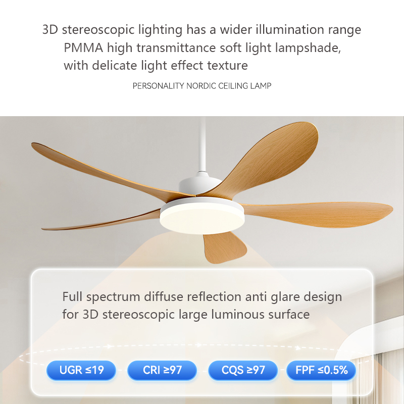40/46/56inch 5 Blade DC Motor  - Ceiling Fan With Remote Control Reversible 评论和价格