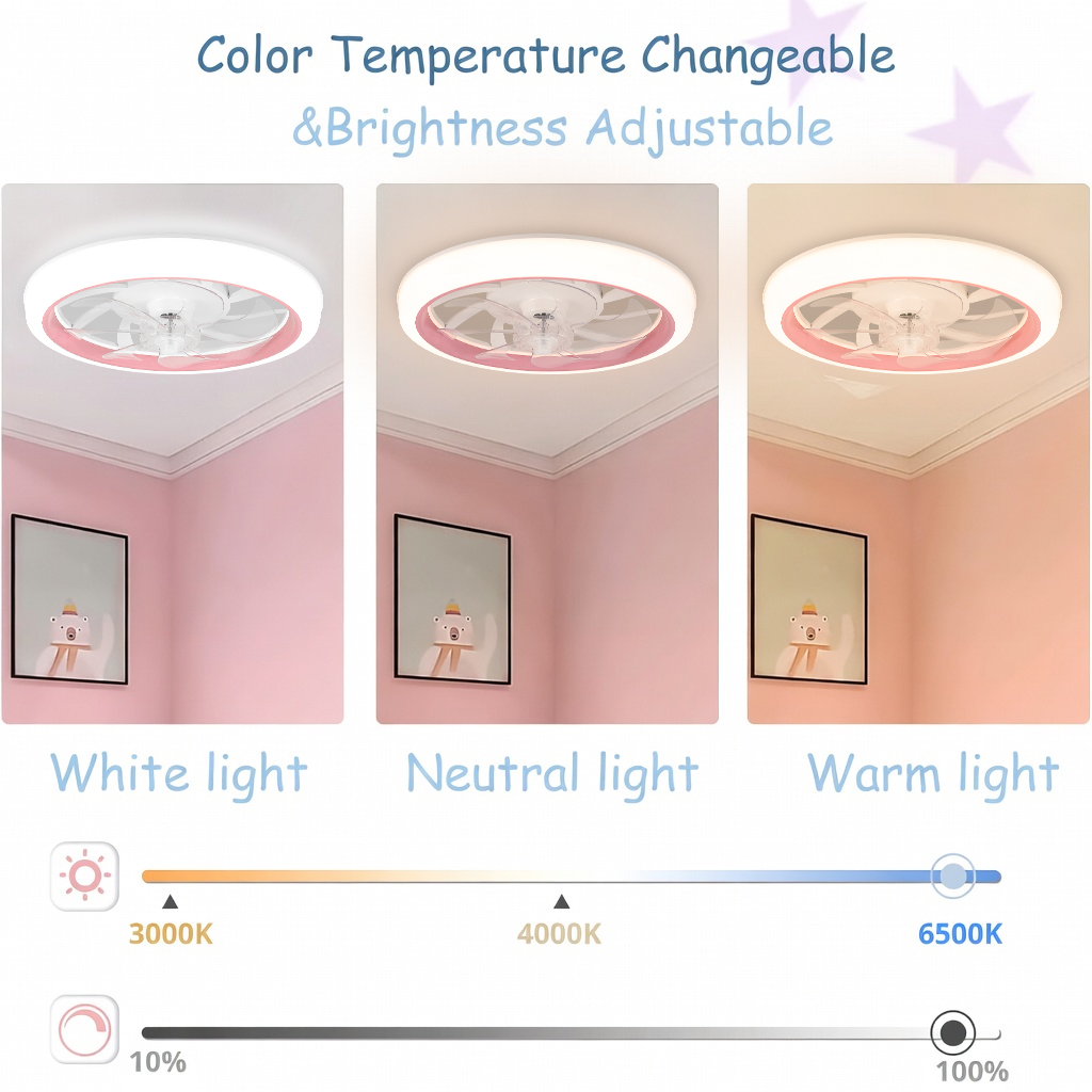 Intelligent LED Ceiling Fan Li - Smart Ceiling Fan With Light Remote 评论和价格
