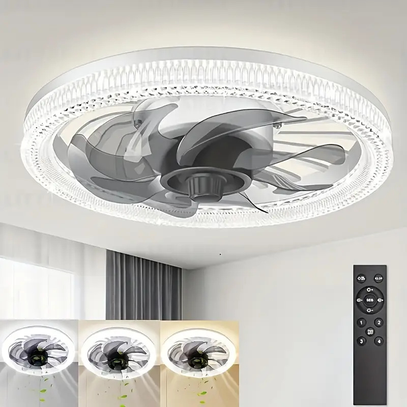 Ceiling Fans with Lights, Sock - Ceiling Fan Low Profile Flush Mount 评论和价格