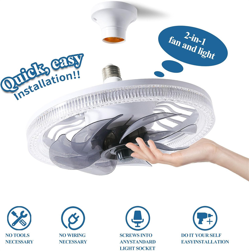 Ceiling Fans with Lights, Sock - Ceiling Fan Low Profile Flush Mount 评论和价格