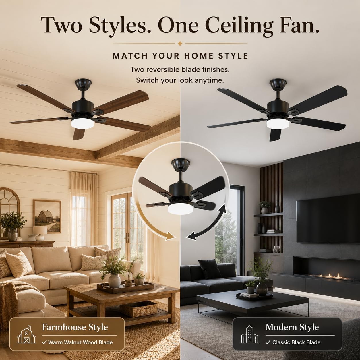 42 Inch Ceiling Fans with Ligh - Ceiling Fan Led 3 Blade Modern 评论和价格