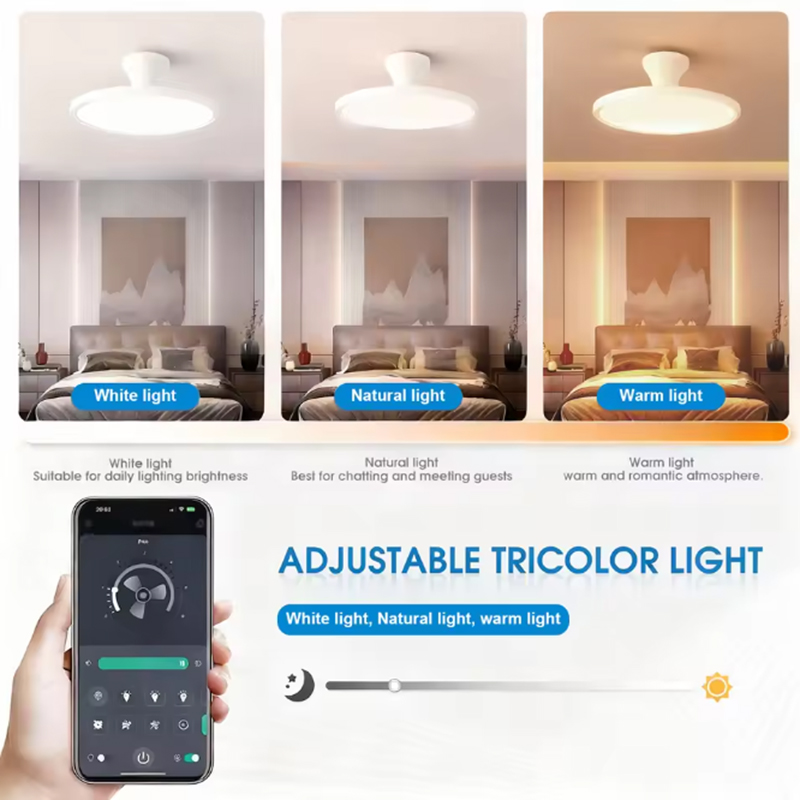 New ultra-thin chandelier fan  - Ceiling Fan Led 3 Blade Modern 评论和价格