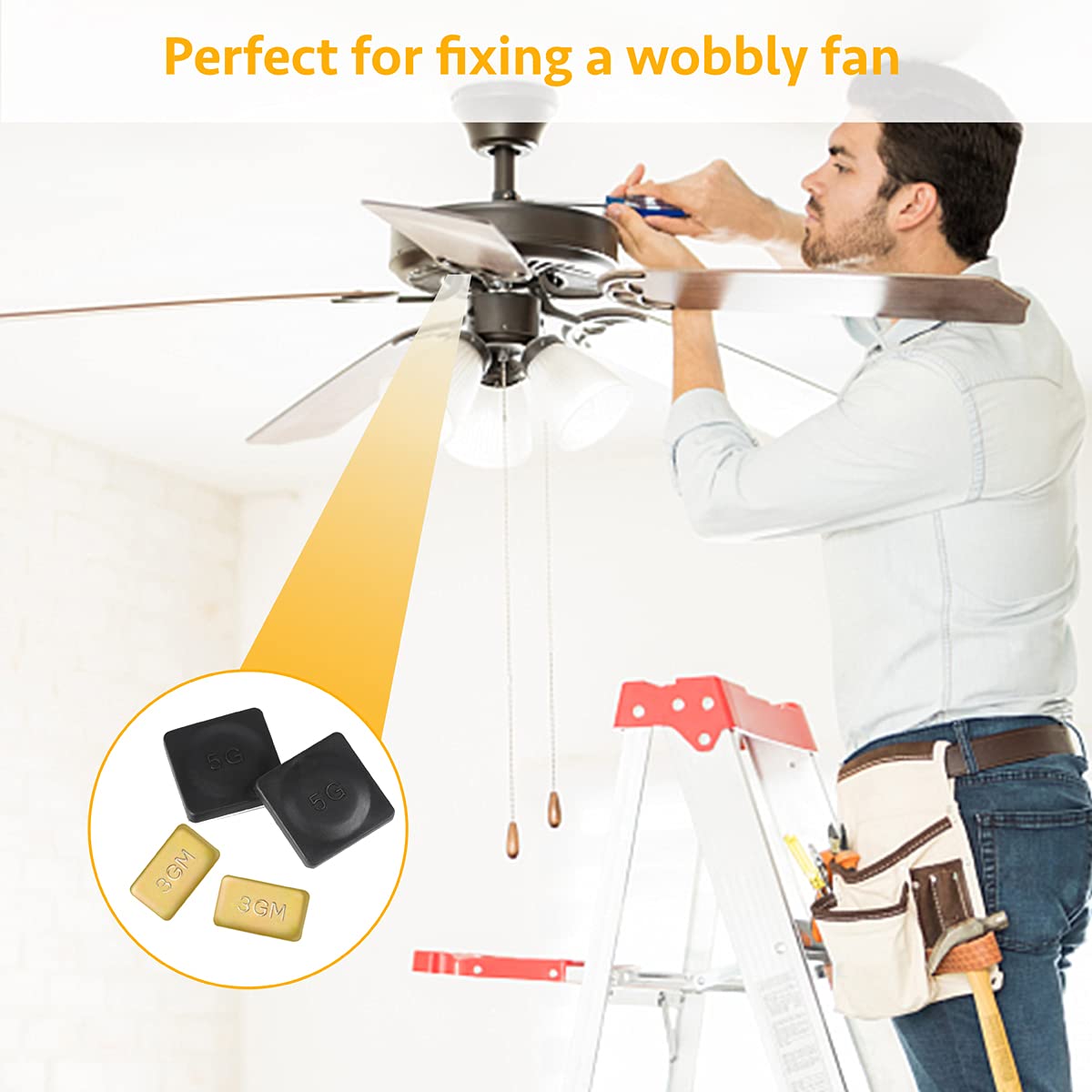 Y39A-8 Sets Ceiling Fan Blade  - Ceiling Fan Blade Balancing Kit 评论和价格