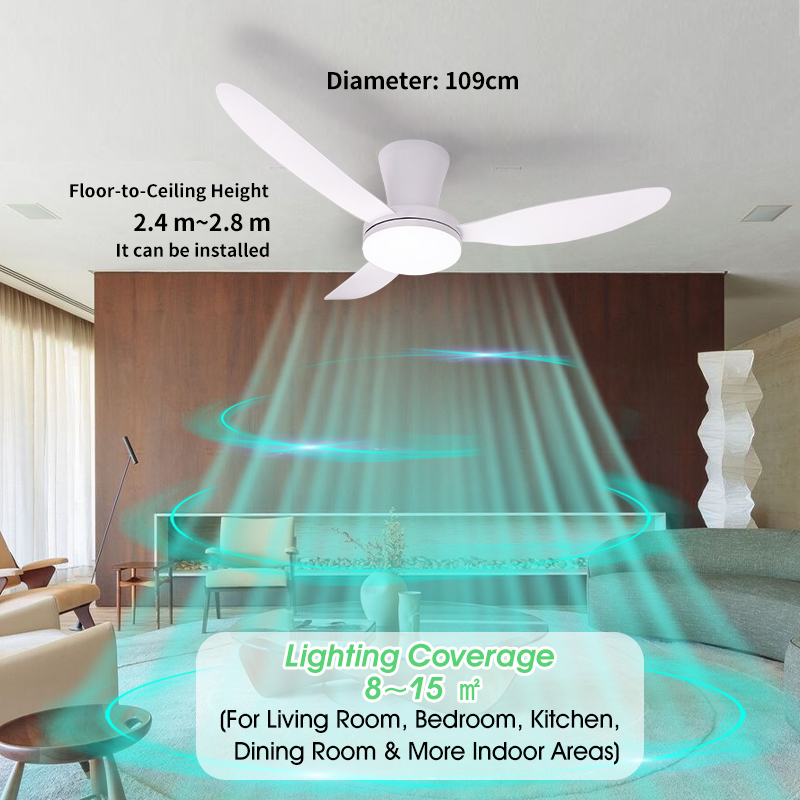 MARPOU Simple Ceiling Fans Wit - Ceiling Fan Led 3 Blade Modern 评论和价格