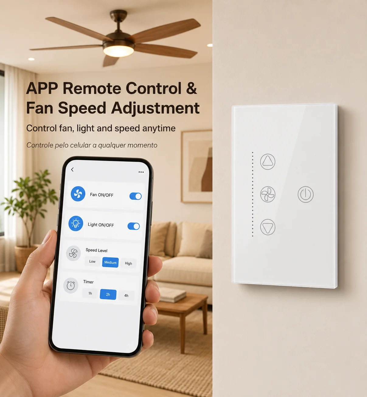 Tuya WiFi Bluetooth Smart Fan  - Smart Ceiling Fan Alexa Wifi 评论和价格