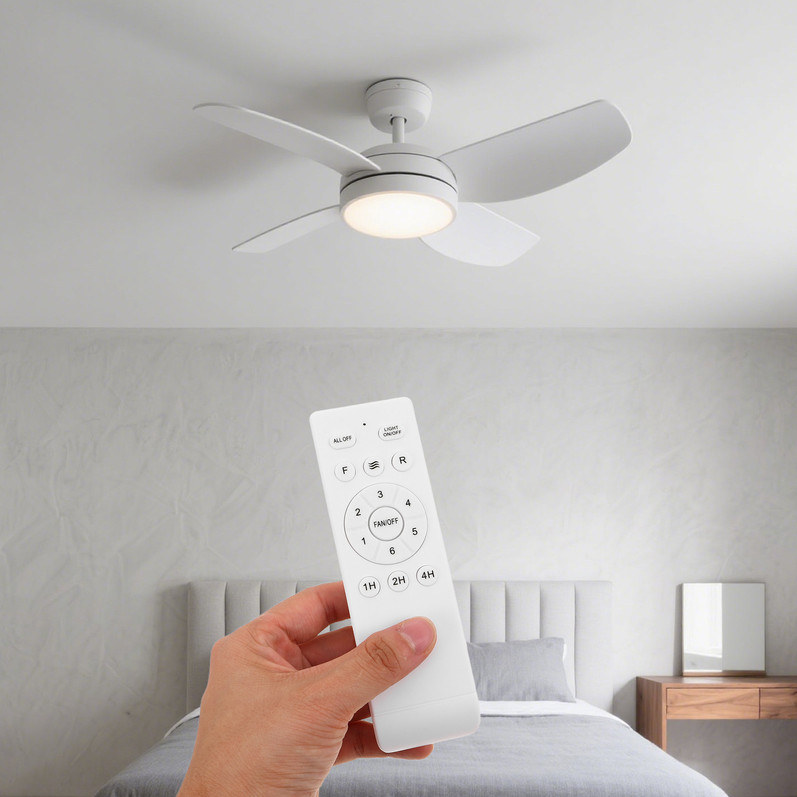 Only 433MHz Ceiling Fan Remote - Ceiling Fan With Remote Control Reversible 评论和价格