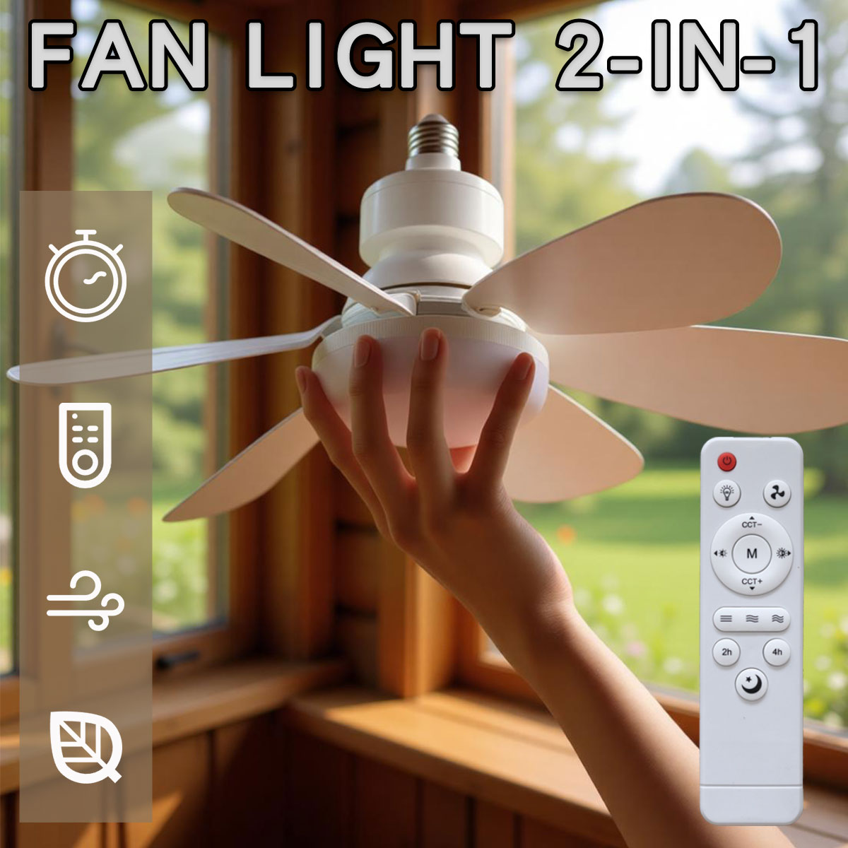6 Blade Ceiling Fan with LED L - Ceiling Fan Led 3 Blade Modern 评论和价格