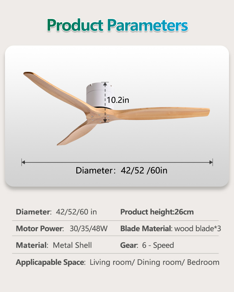 42/52/60 Inch Ceiling Fan 3 Wo - Ceiling Fan 60 Inch Industrial 评论和价格