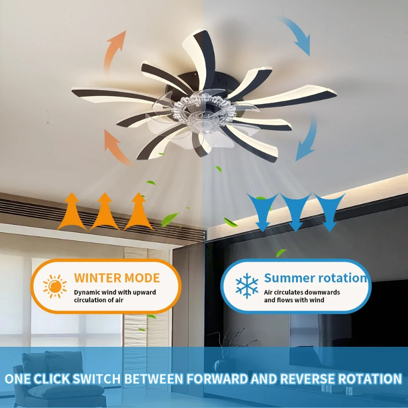 Living Room Ceiling Fan Lamp B - Smart Ceiling Fan With Light Remote 评论和价格